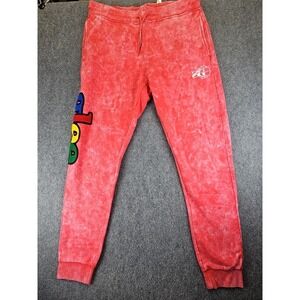 Sniper Gang Sweatpants Mens 2XL Red Tie Dye Glee Joggers Adult XXL Perfect 1394